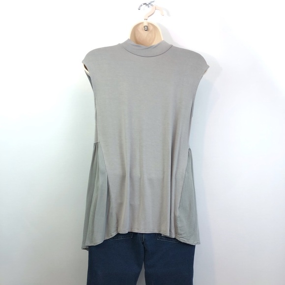 Love Scarlett Gray Sleeveless Baby Doll Top - Picture 2 of 16